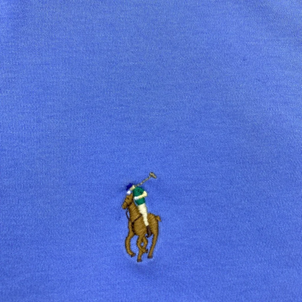 Ralph Lauren Polo Shirt Classic Fit Periwinkle‎ Blue Mens XL Flesh Pony Golf